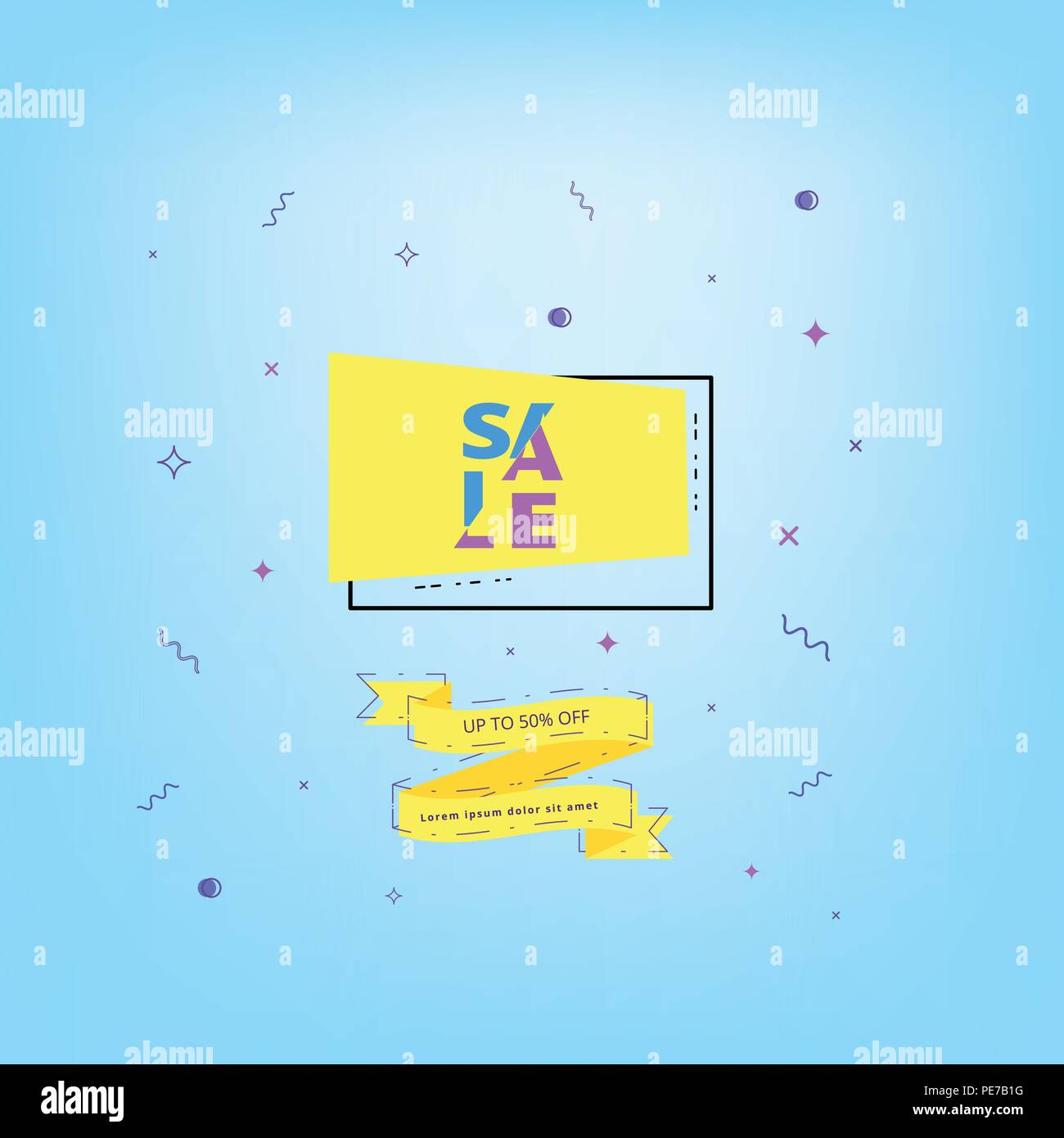 Sale card. Template for advertising. Vector illustration Stock Vector ...
