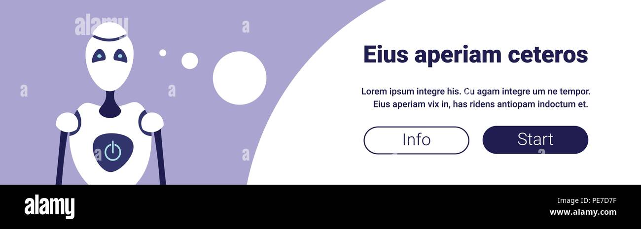 modern robot chat bubble bot helper artificial intelligence concept ...