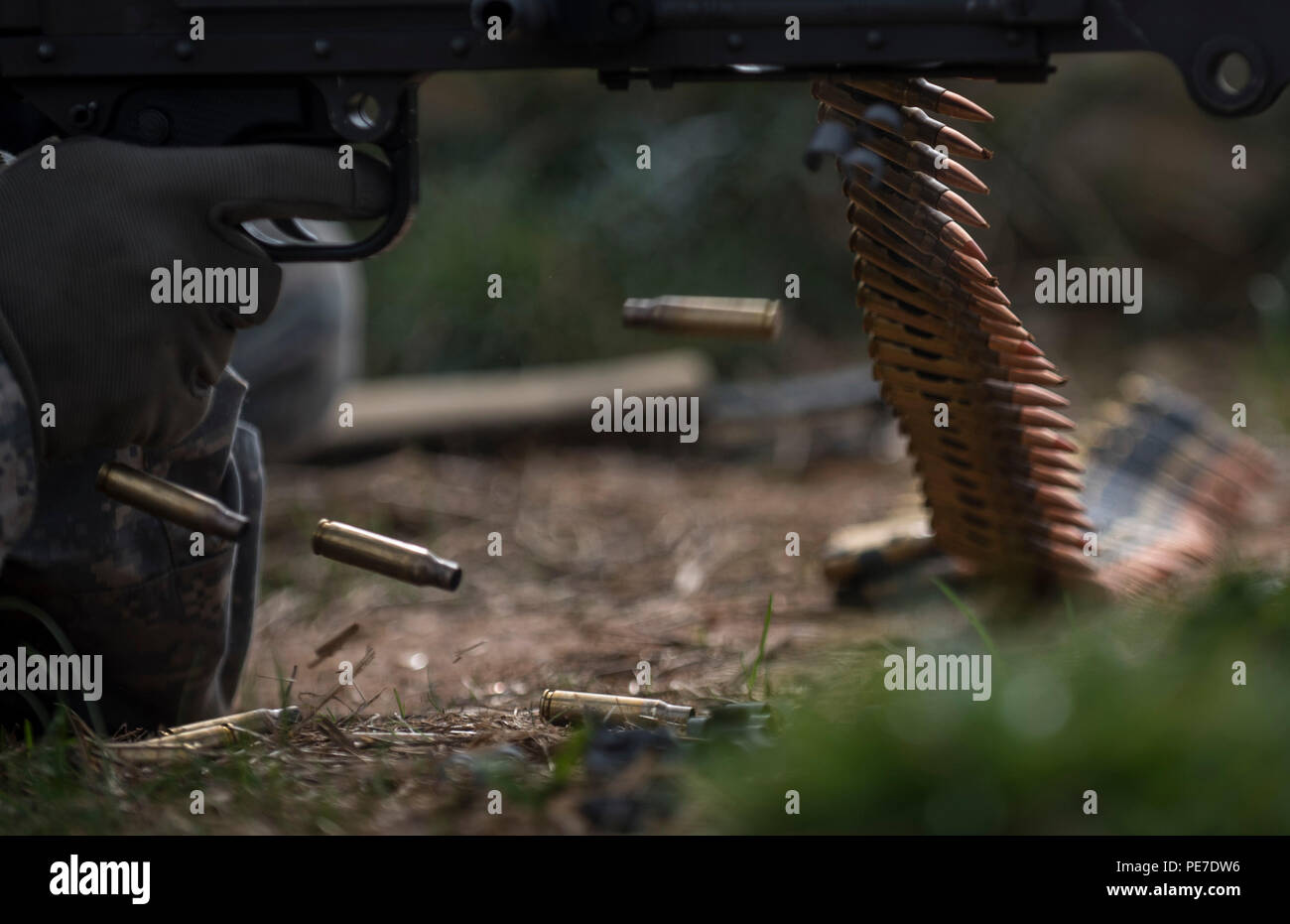 Machine gun shells brass shells hi-res stock photography and images - Alamy