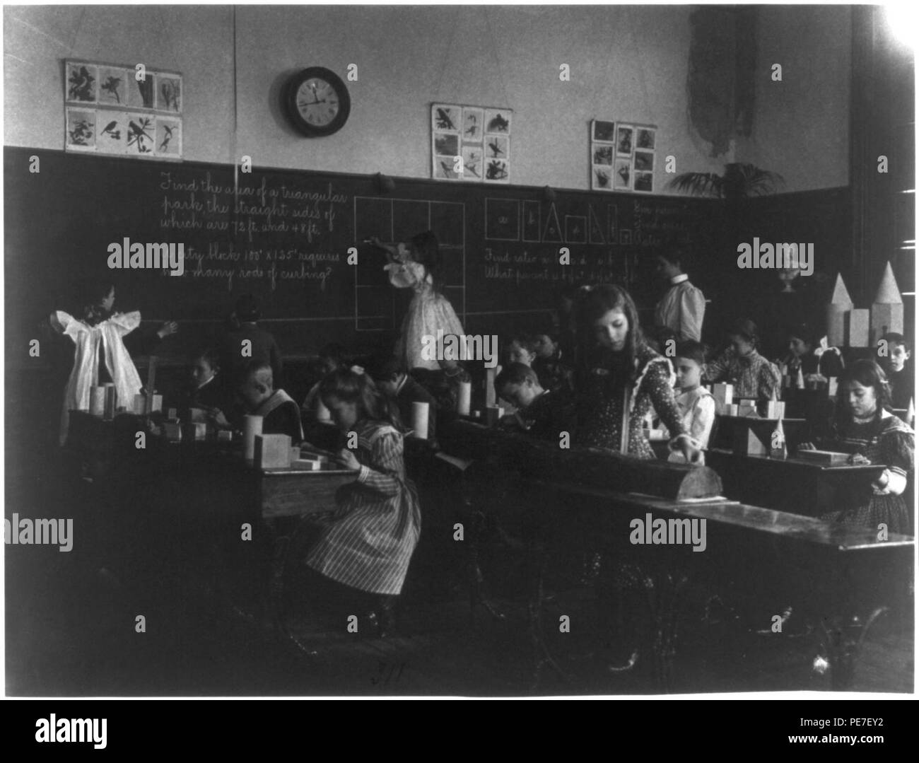 Arithmetic class, 6th Division Stock Photo - Alamy