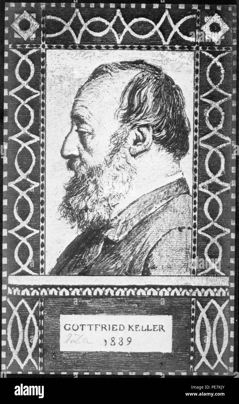 Arnold Böcklin Gottfried Keller 1889 Stock Photo - Alamy