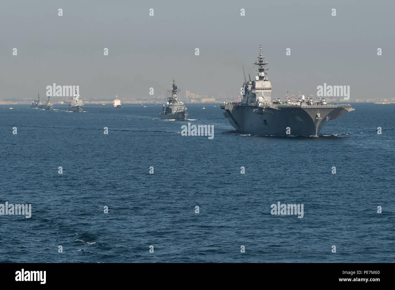 The flagship of the fleet of Japan - Izumo helicopter carrier The flagship of the fleet of Japan - Izumo helicopter carrier