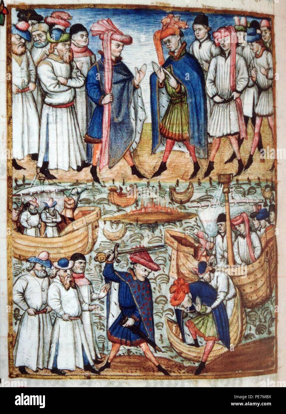 Arnoul de Flandres et Guillaume LongueÉpée Stock Photo Alamy