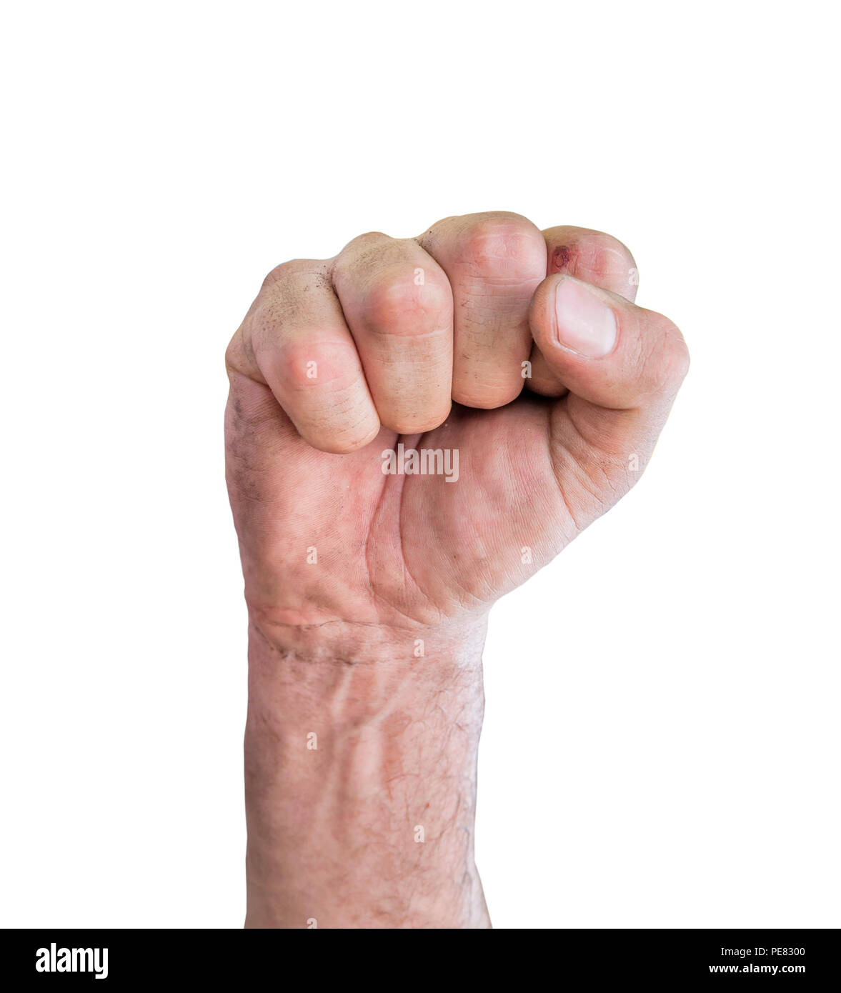 Fight power hand raised clenched hires stock photography and images