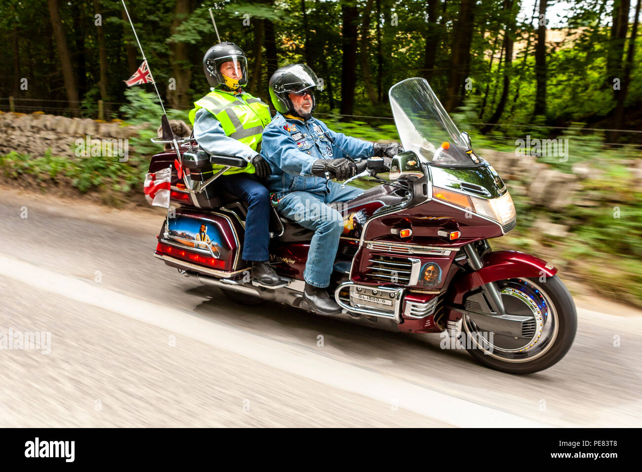 Honda Goldwing Owners Take To The Road In The Derbyshire Peak