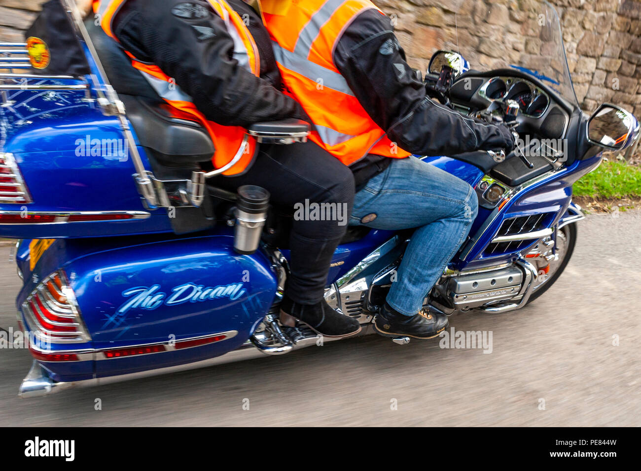Honda Goldwing Owners Take To The Road In The Derbyshire Peak