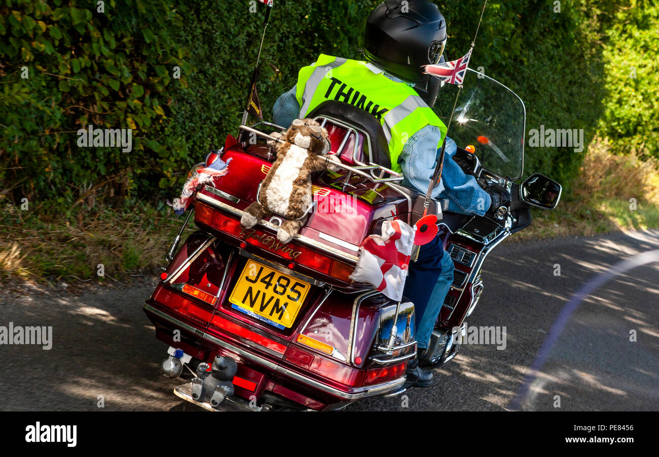 Honda Goldwing Owners Take To The Road In The Derbyshire Peak