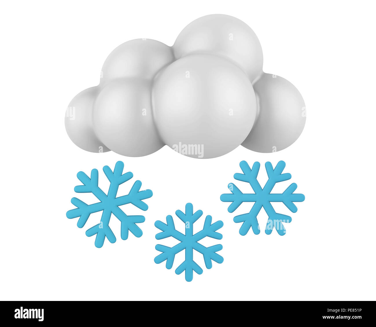 Weather Icon Snow Stock Photo - Alamy