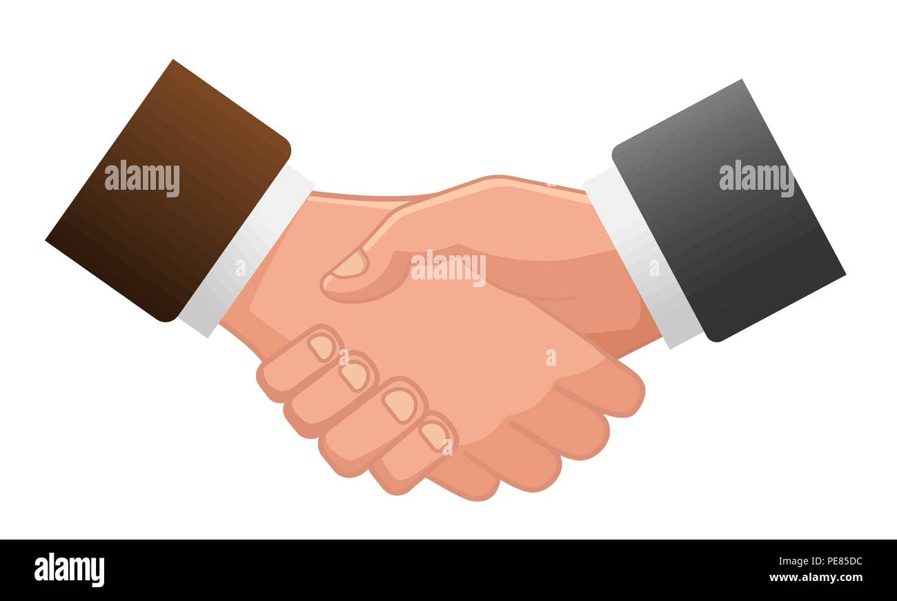 handshake icon, contract icon agreement icon for app or website Stock Vector