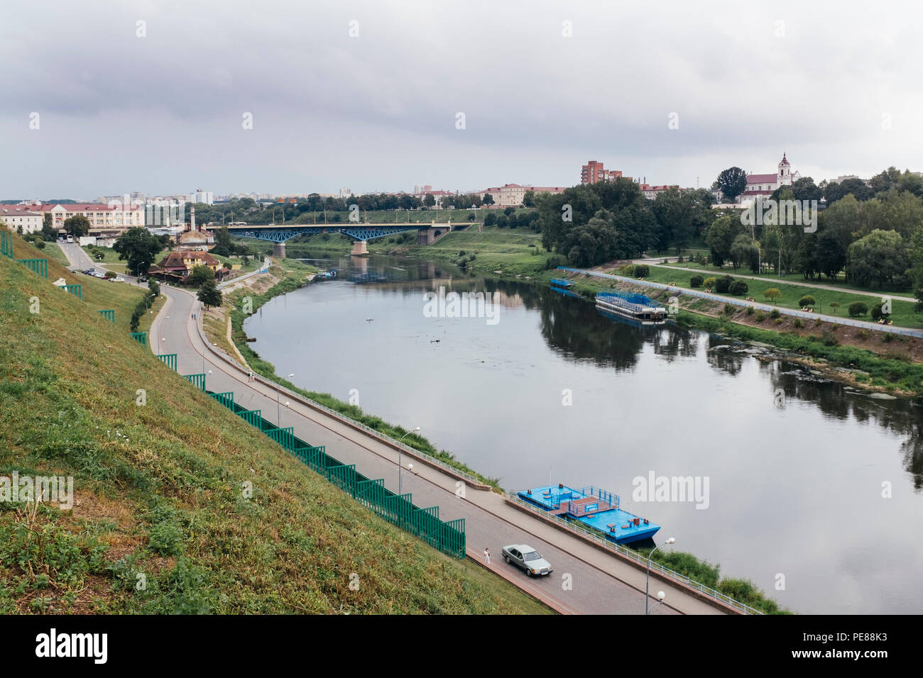 Cityscape of Grodno, Belarus Stock Photo