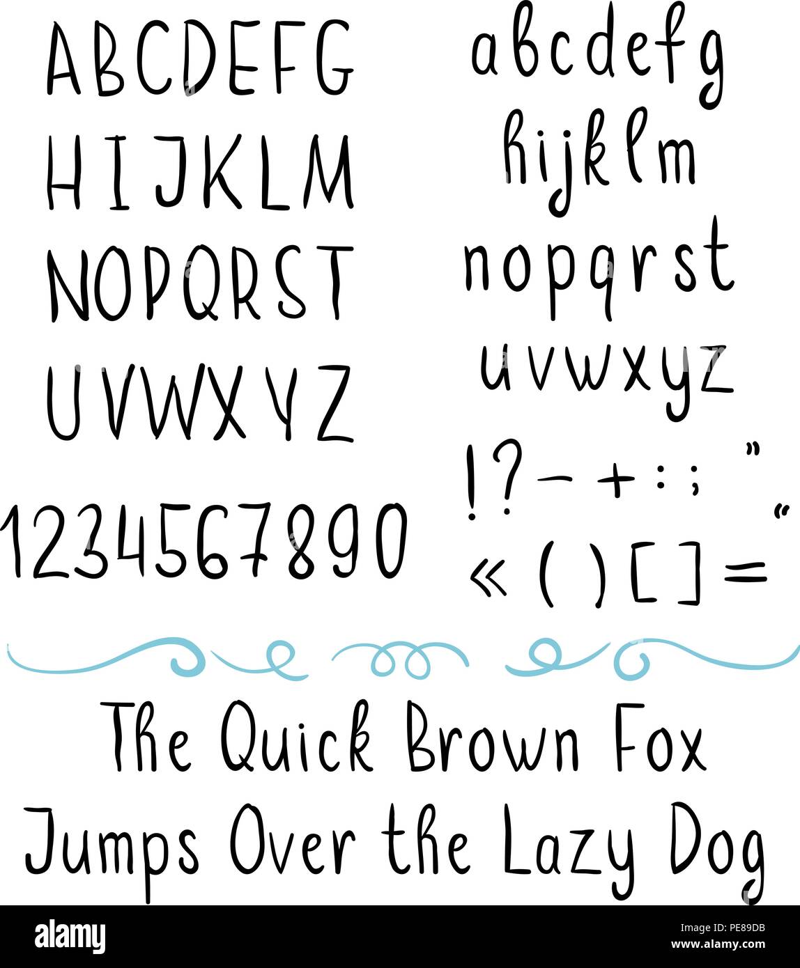 cursive fonts a z