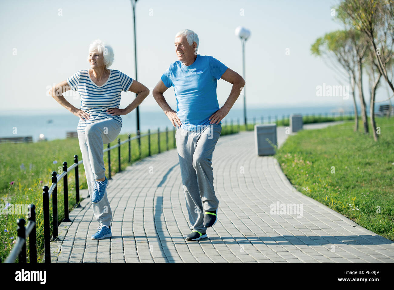 Active Elderly Couple Stock Photo
