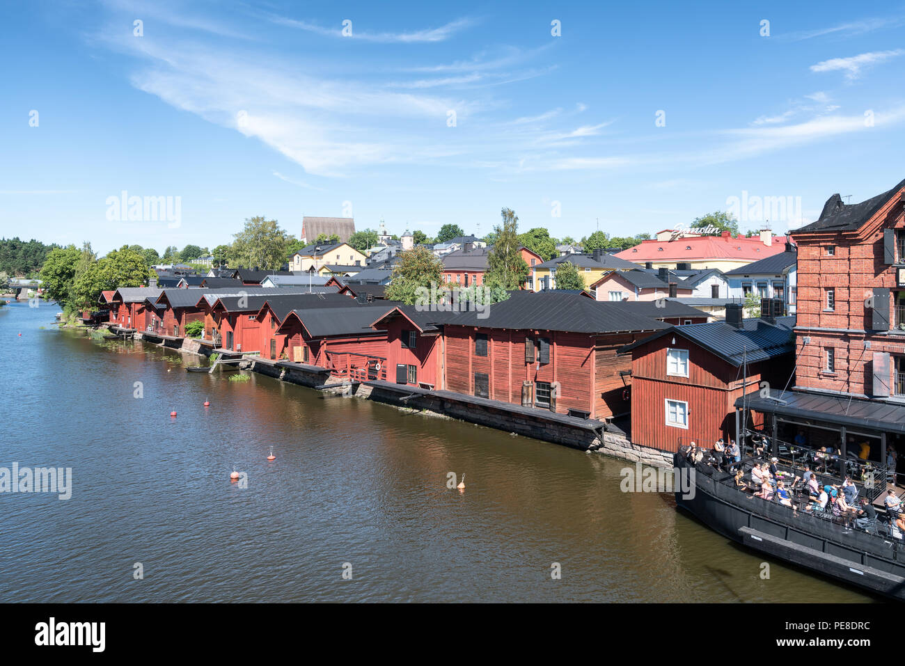 The old town of Porvoo in Finland, Europe, EU Stock Photo