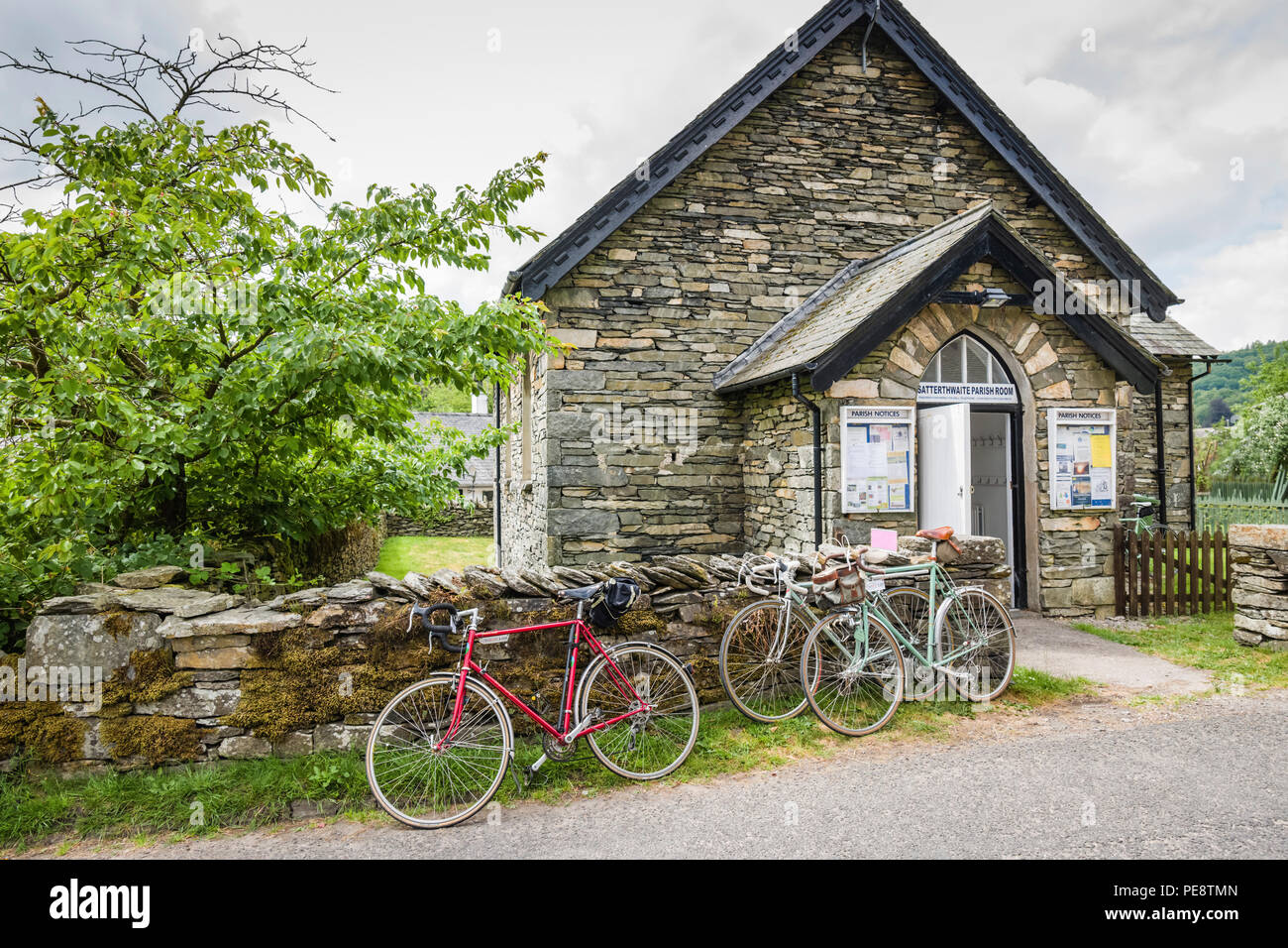 Velo Retro cycling event based on Ulverston, Cumbria. Stock Photo