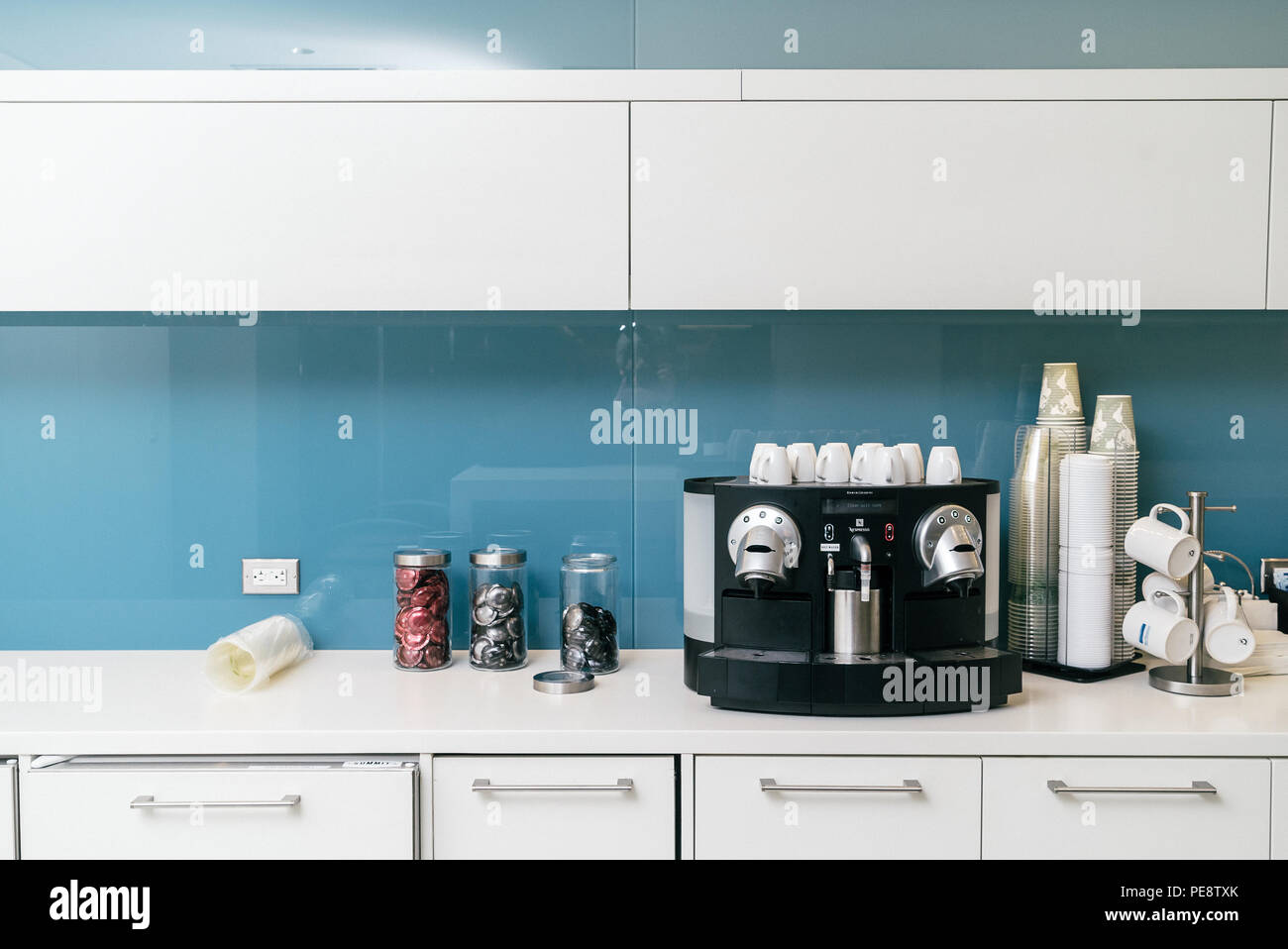 coffee machine at the pantry Stock Photo Alamy