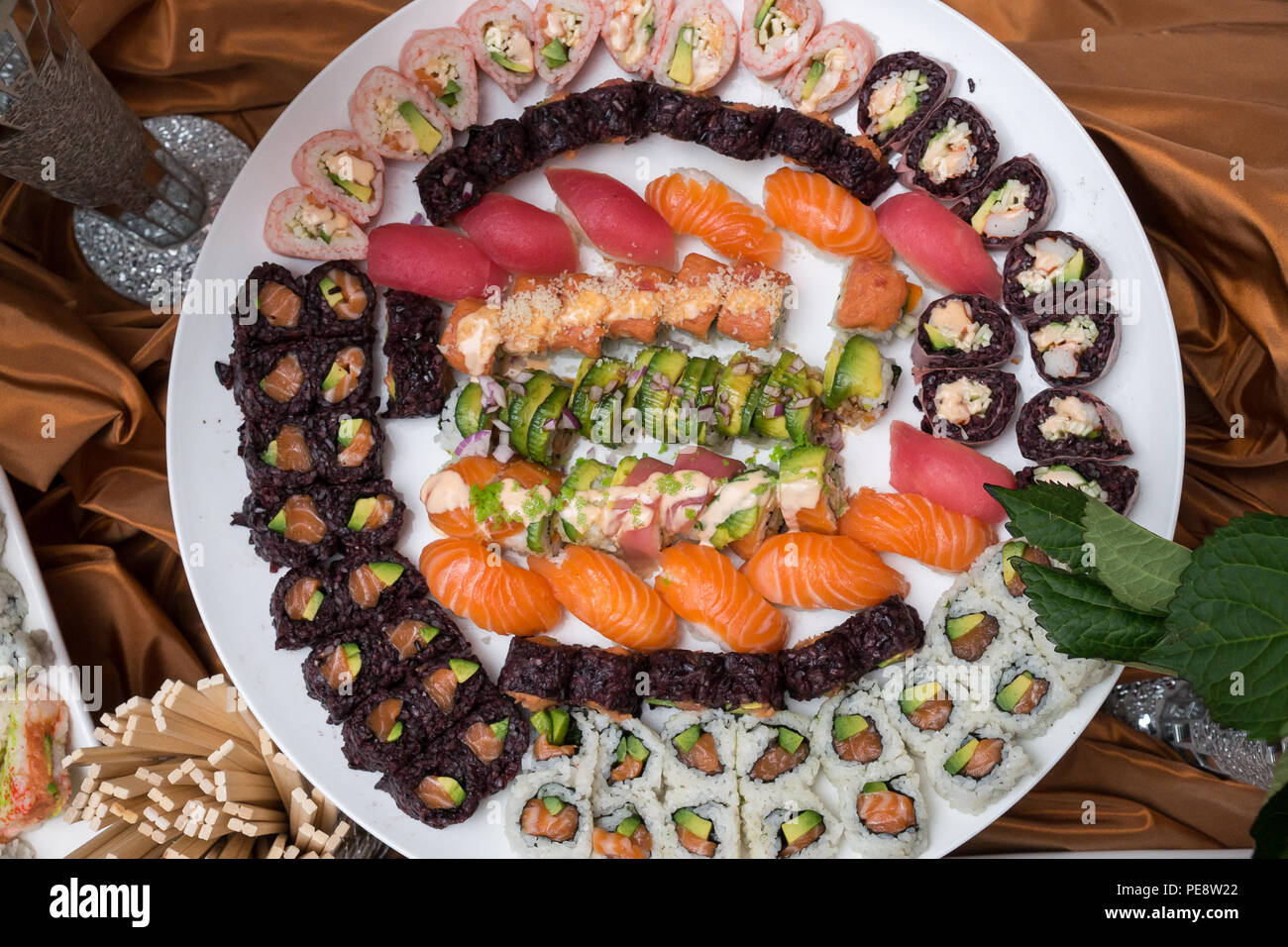 Sushi rolls Stock Photo