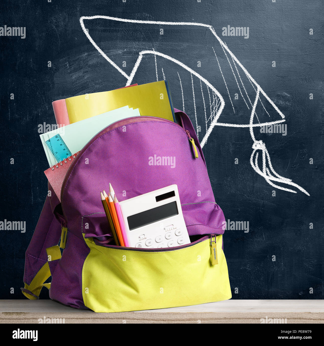 Back to school backpack Stock Photo Alamy