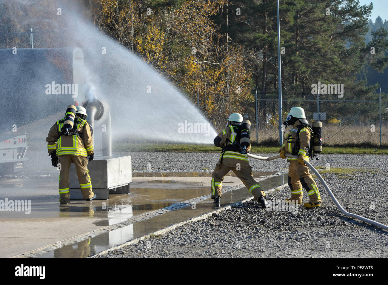 Urlas Base U.S. Army Europe civilian firefighters completed annual Firefighter II ...