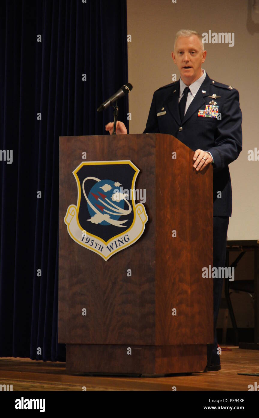 California Air National Guard 195th Wing Commander Col. Rick Hern