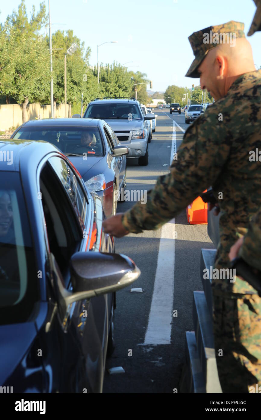 Sgt. Maj. Richard Charron, sergeant major of Marine Corps Air Station