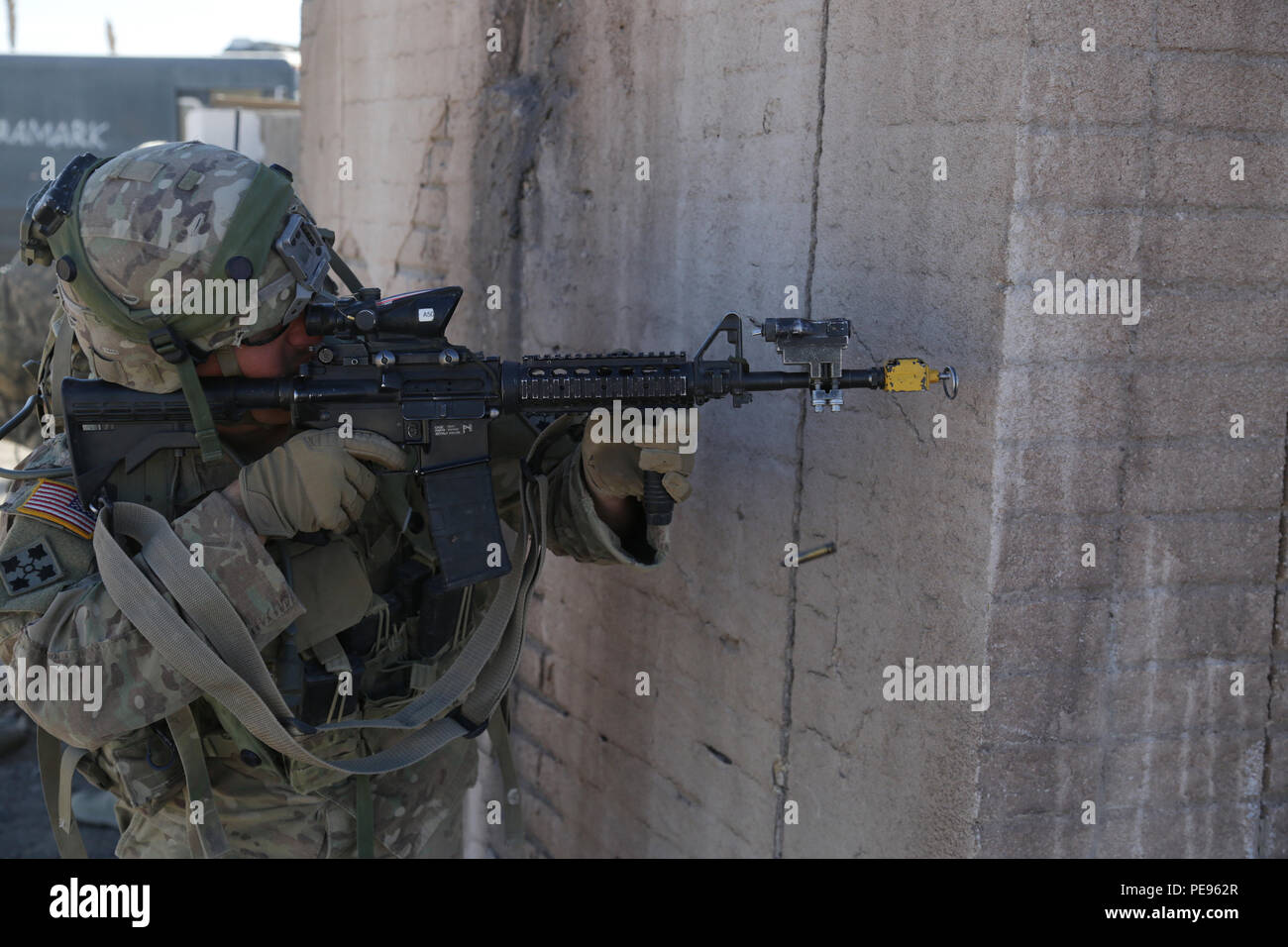 Suprising Fire A U.S. Army Soldier from 1st Battalion, 41st Infantry Regiment, 2nd ...