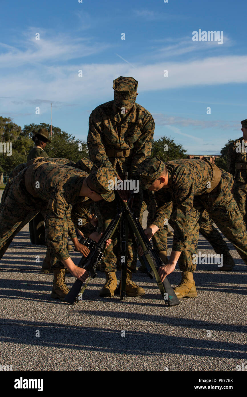 Close Order Drill Evaluation Stock Photos & Close Order Drill