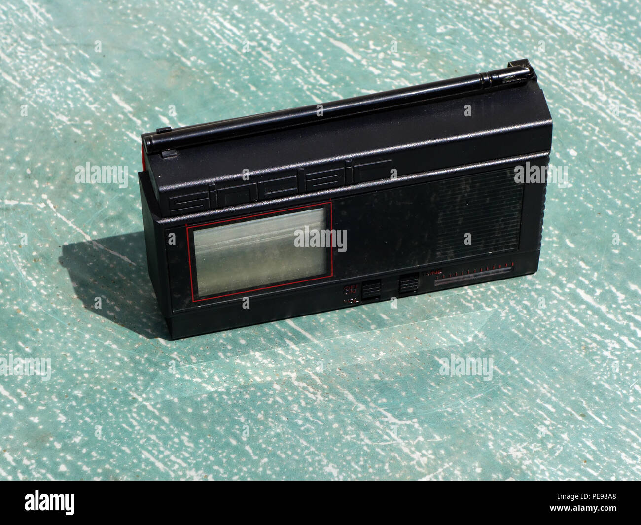 The Sinclair first handheld flatscreen pocketsized television Stock Photo Alamy