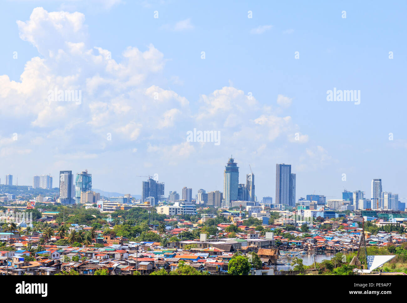 Cebu City, Philippines - June 13, 2018: Cebu City View Stock Photo