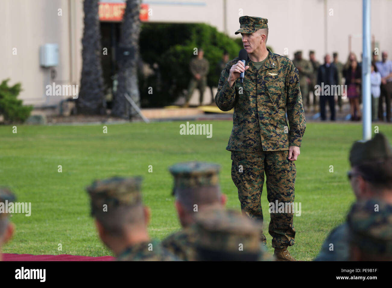 Col. Jason Woodworth, commanding officer of Marine Corps Air Station