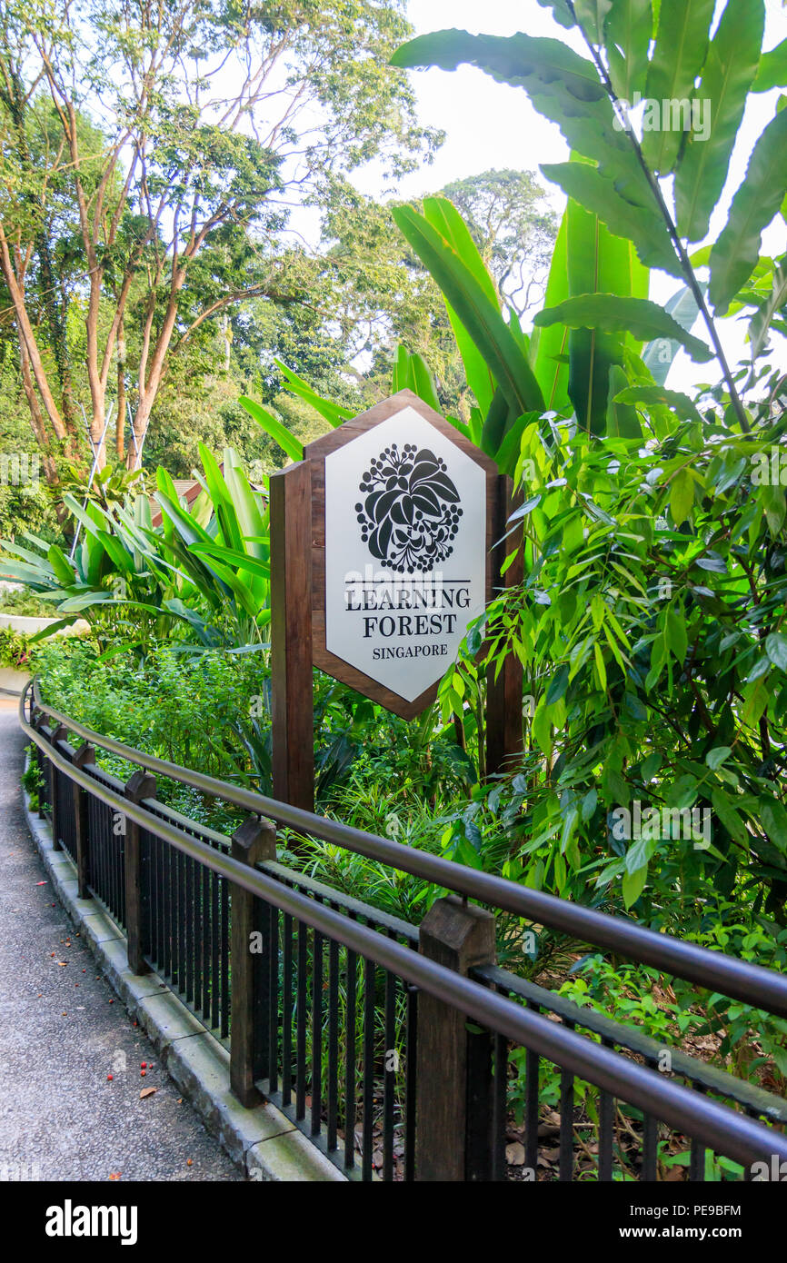 Singapore - July 12, 2018: The Learning Forest At Singapore Botanic ...