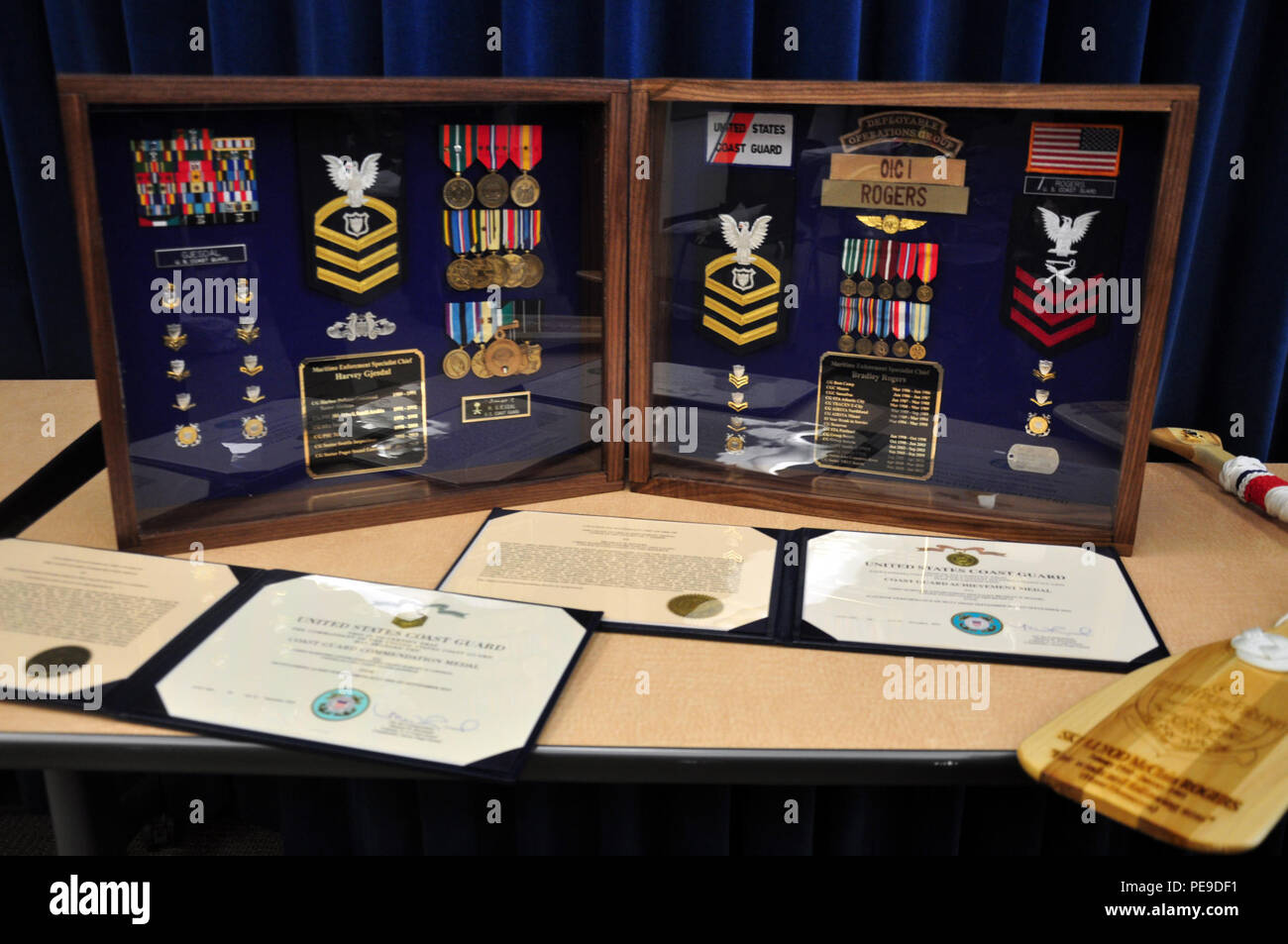 Chief Petty Officer Harvey Gjesdal and Chief Petty Officer Bradley