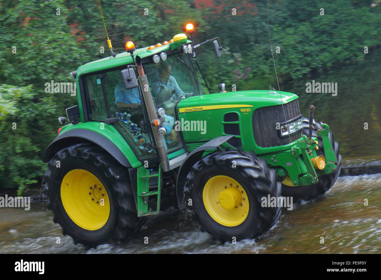 The Tractor run that sees tractors and other vehicles cross the river