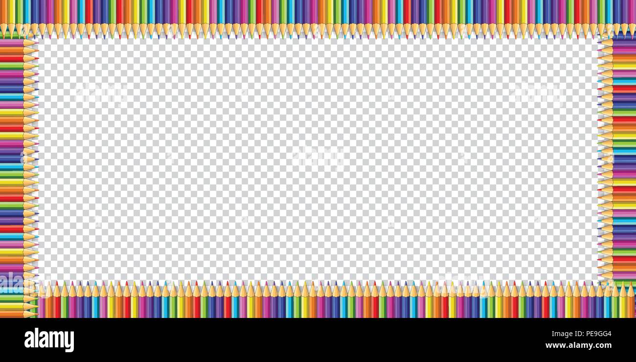 Download Vector multicolored rectangle border made of colorful ...