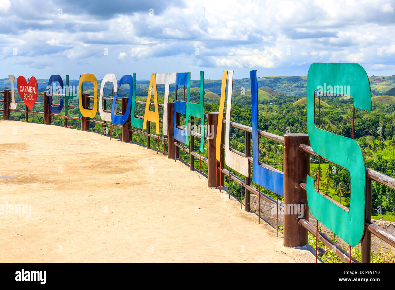 Chocolate Hills in Bohol, Philippines Stock Photo Alamy