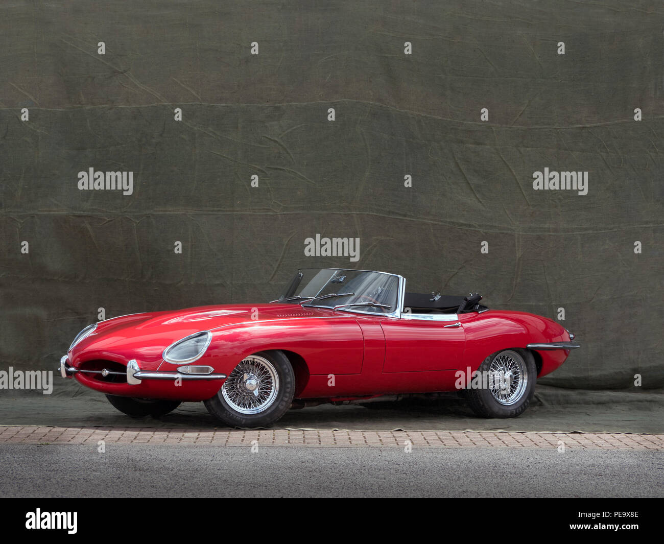 1964 Jaguar E Type Series 1 3.8 convertible Stock Photo