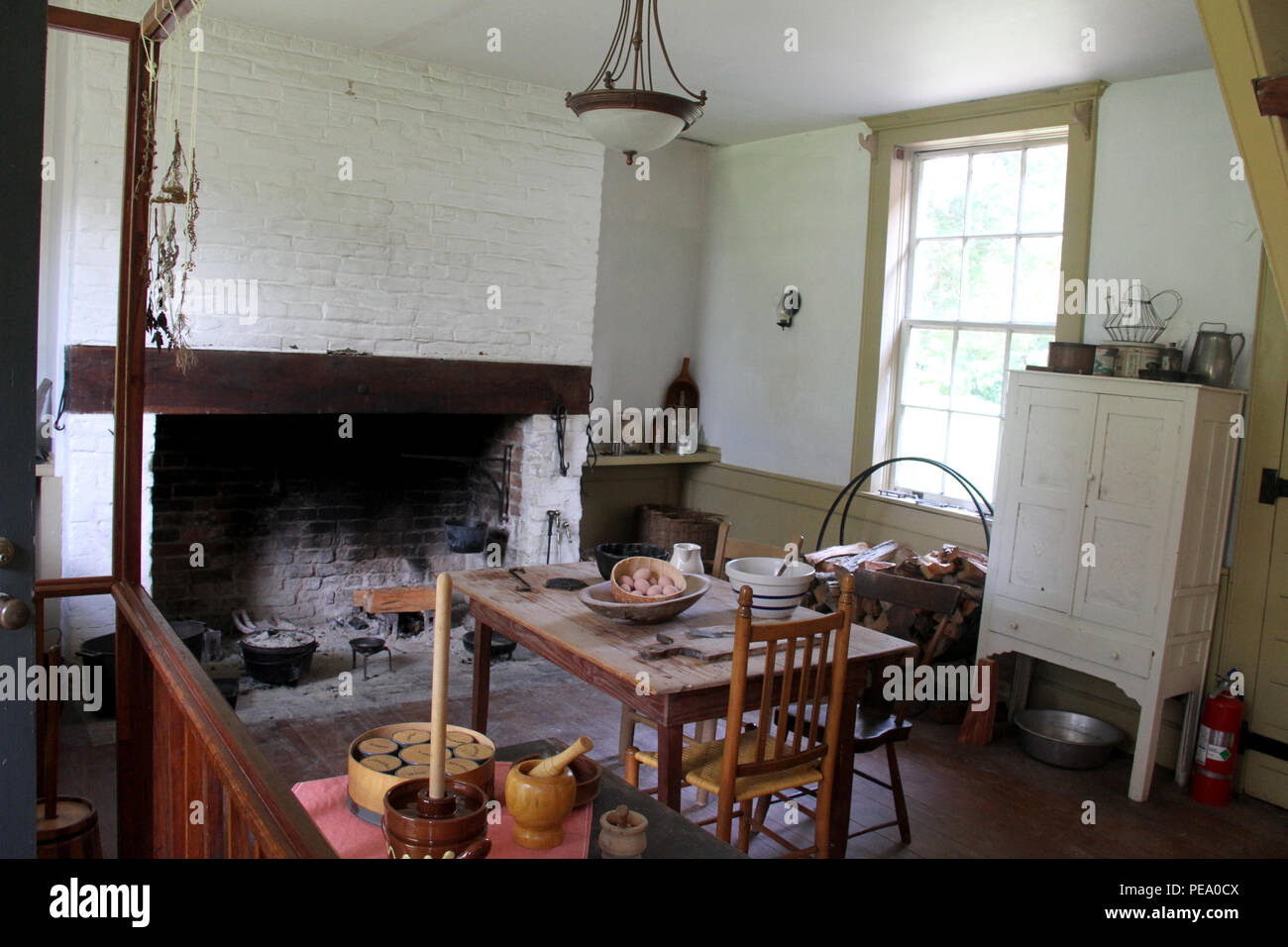 Image From Old Colonial Kitchen At Chippokes Plantation Va Usa Stock Photo Alamy