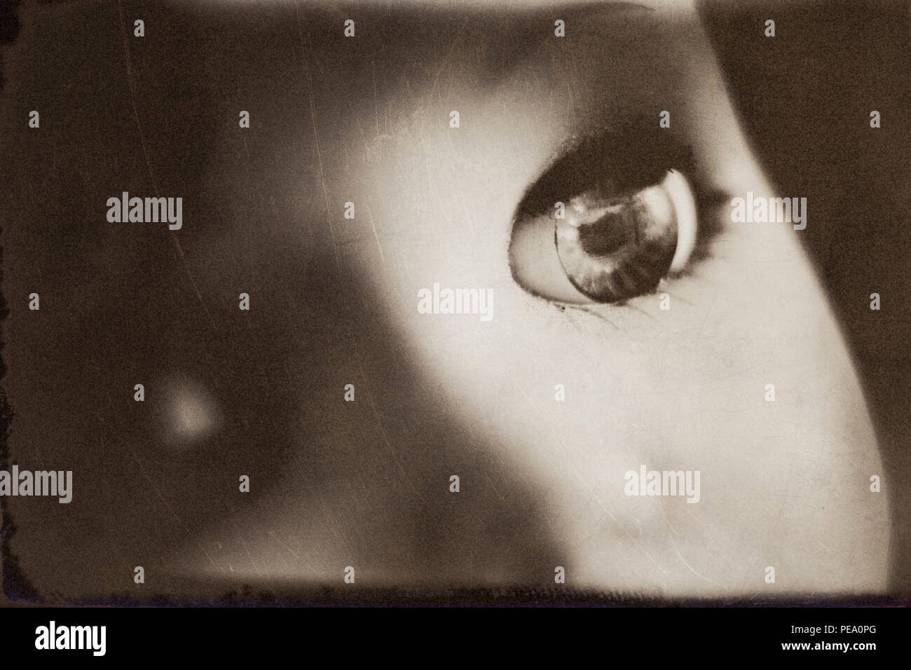 creepy doll eye Stock Photo - Alamy