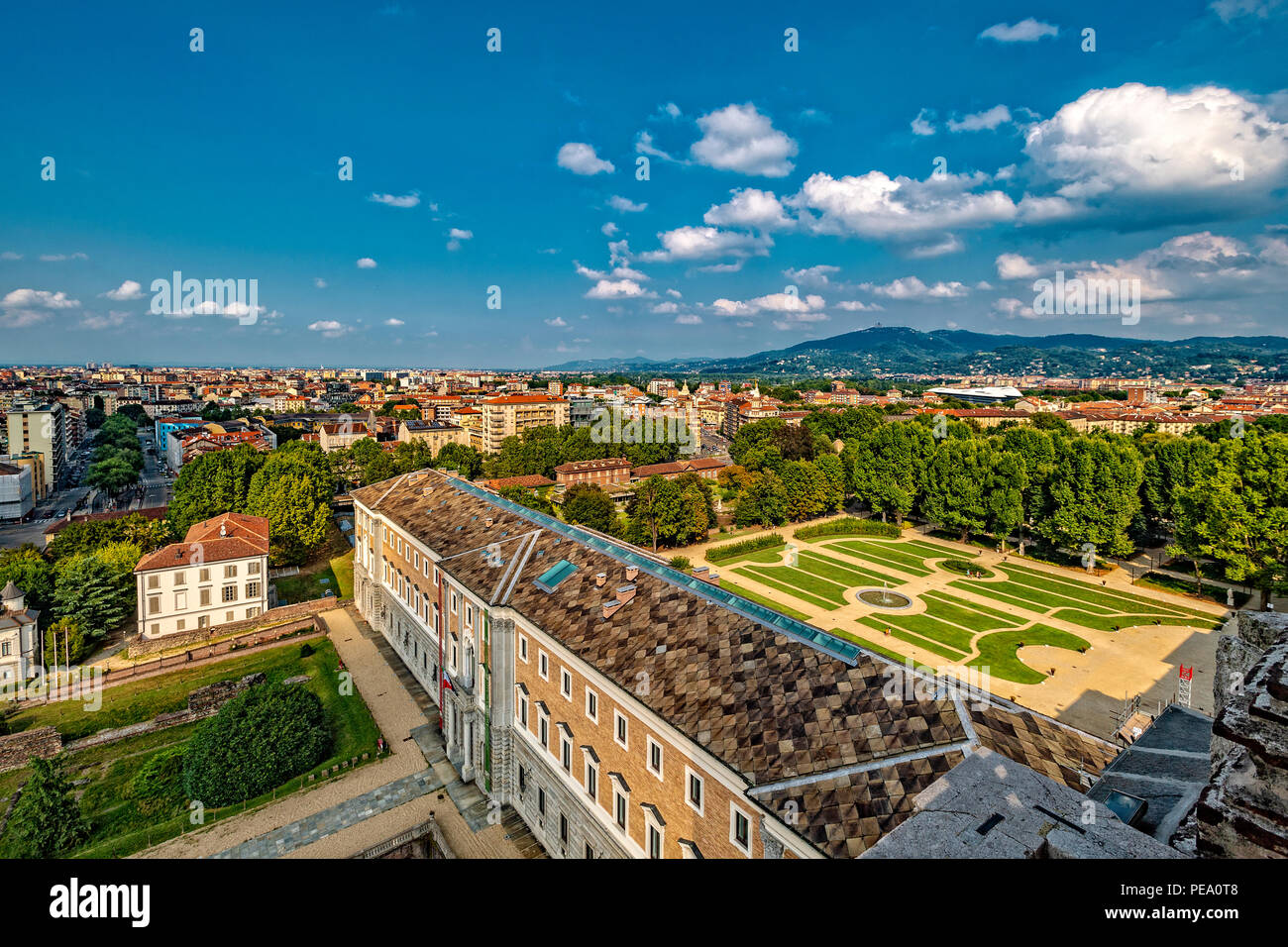 Torino landscape royal palace hi-res stock photography and images - Alamy