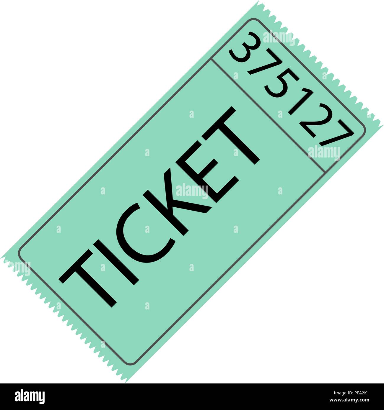 Tearoff ticket with number Stock Vector Image & Art Alamy