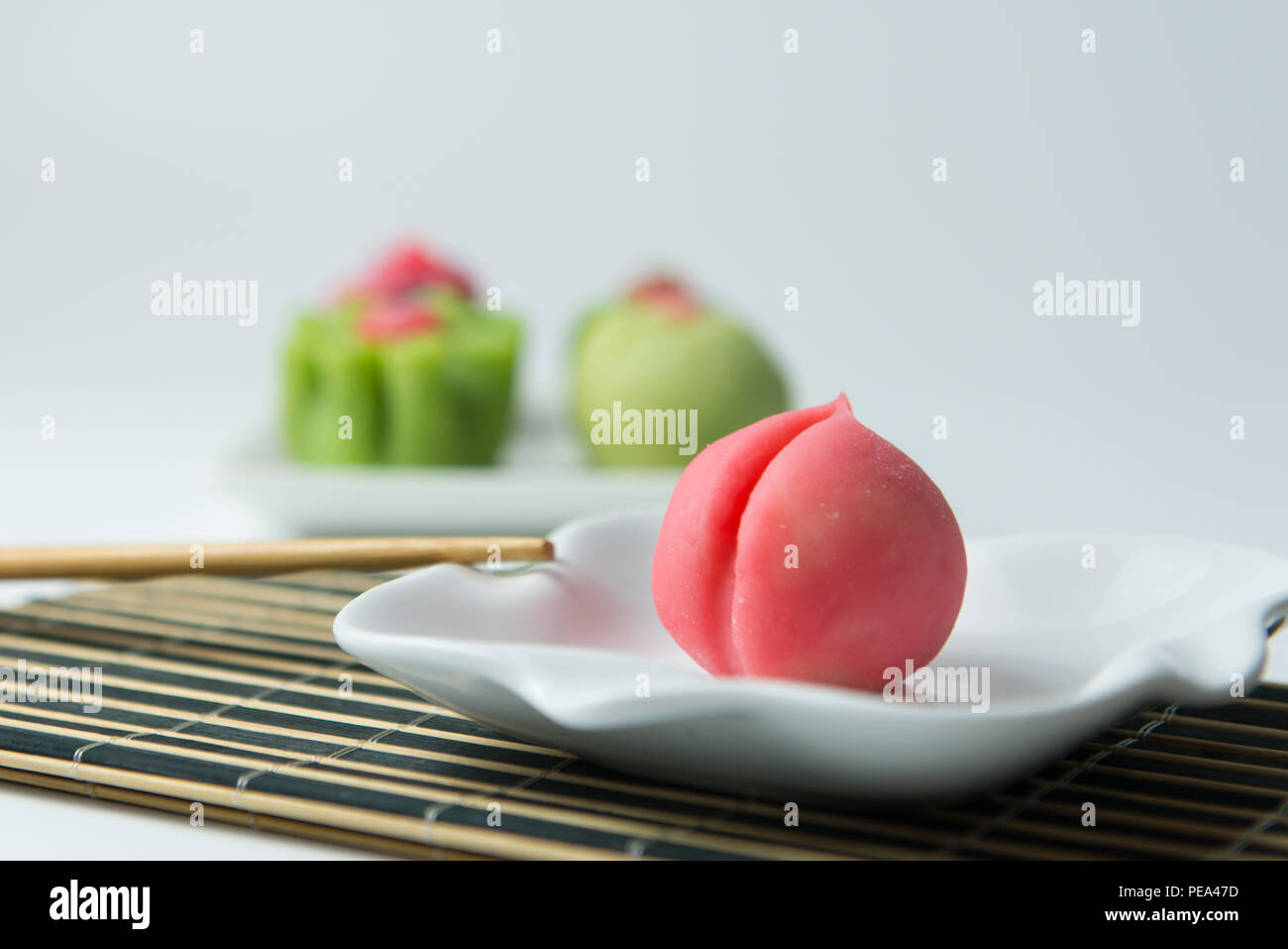 Japanese traditional confectionery wagashi Stock Photo Alamy