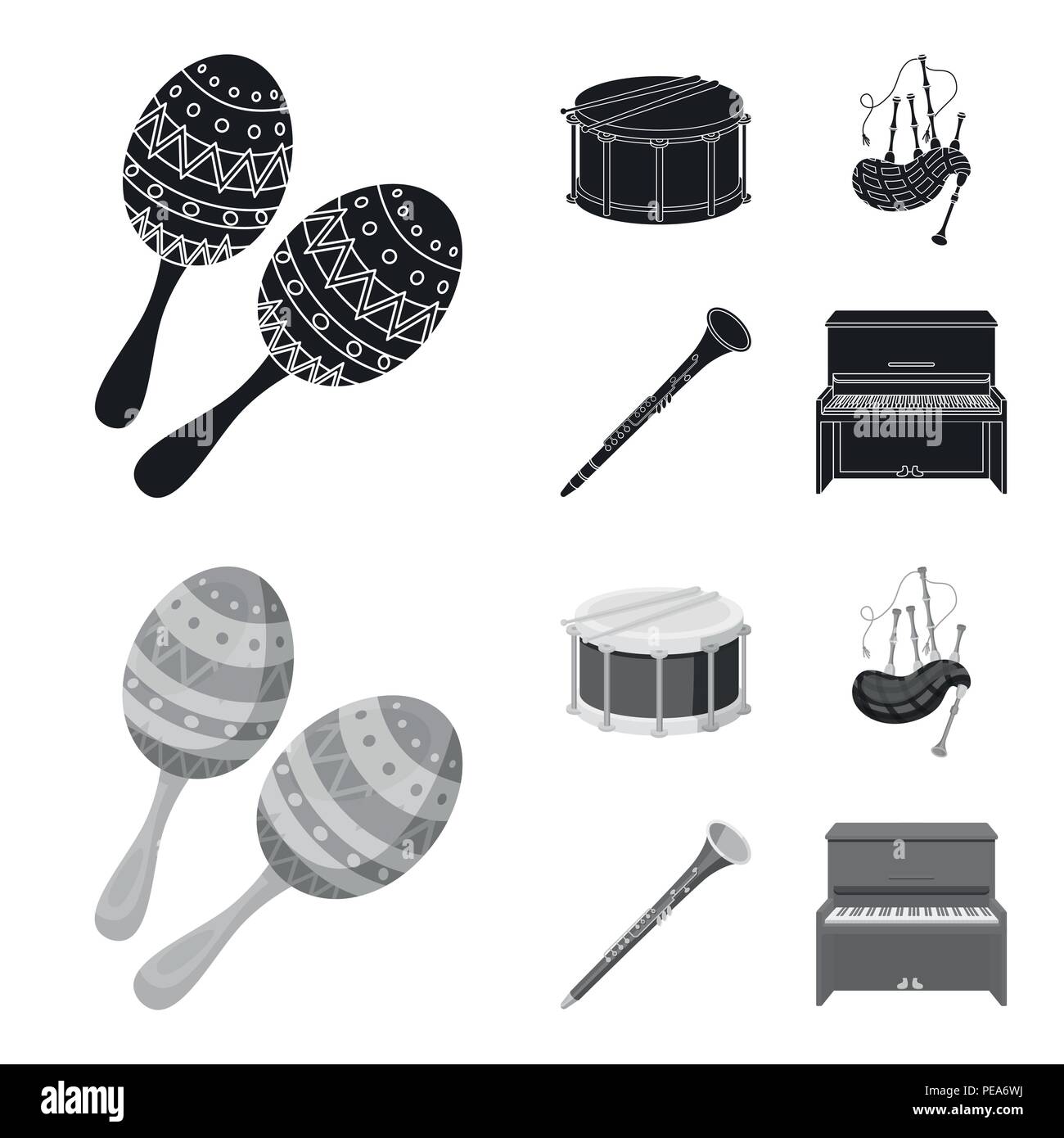 Scottish instruments Stock Vector Images - Alamy