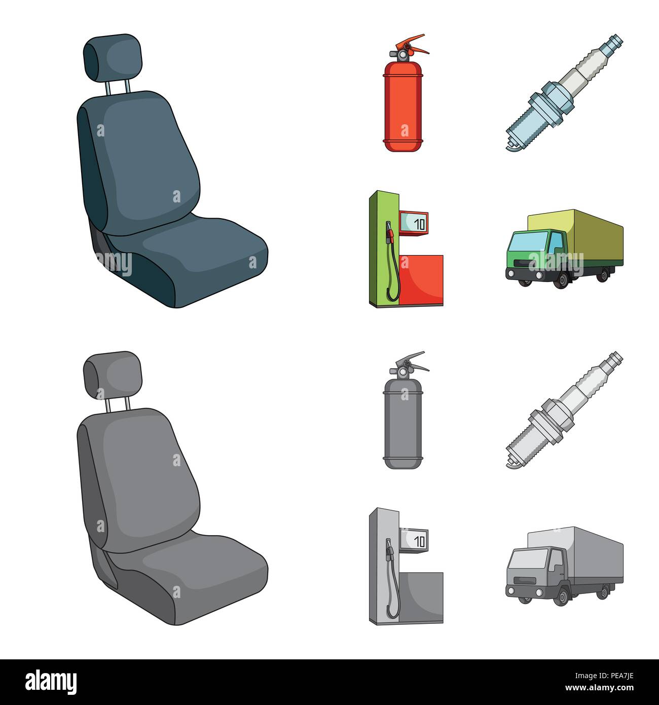 Chair with headrest, fire extinguisher, car candle, petrol station, Car set collection icons in cartoon,monochrome style vector symbol stock illustrat Stock Vector Image & Art - Alamy Chair with headrest, fire extinguisher, car candle, petrol station, Car set collection icons in cartoon,monochrome style vector symbol stock illustrat Stock Vector Image & Art - Alamy