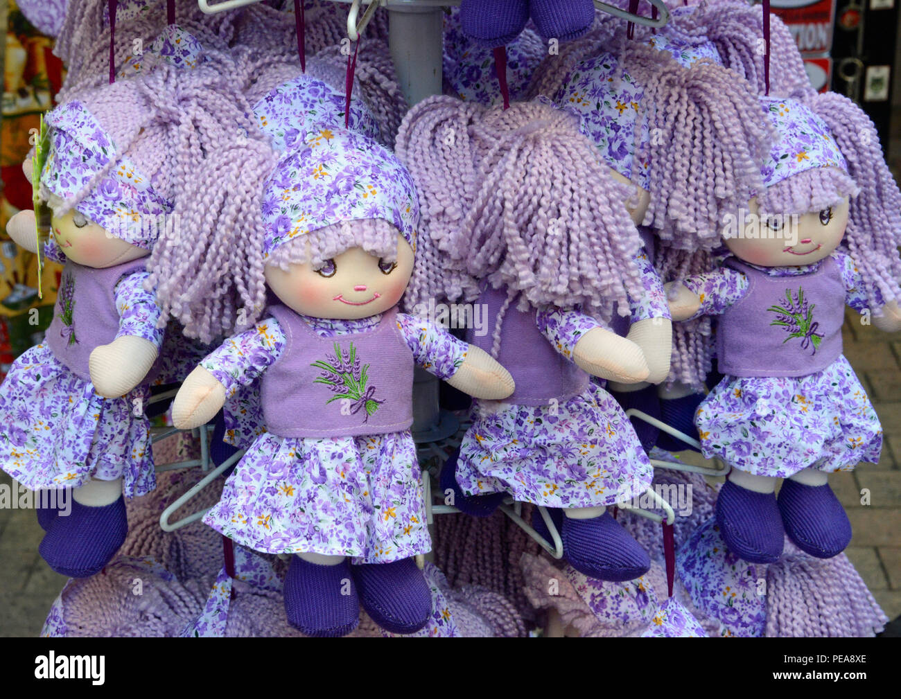 purple rag doll