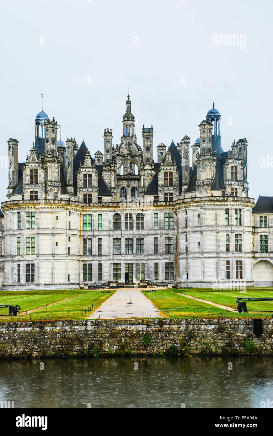 The Chateau de Chambord at Chambord, LoiretCher, France, is one of