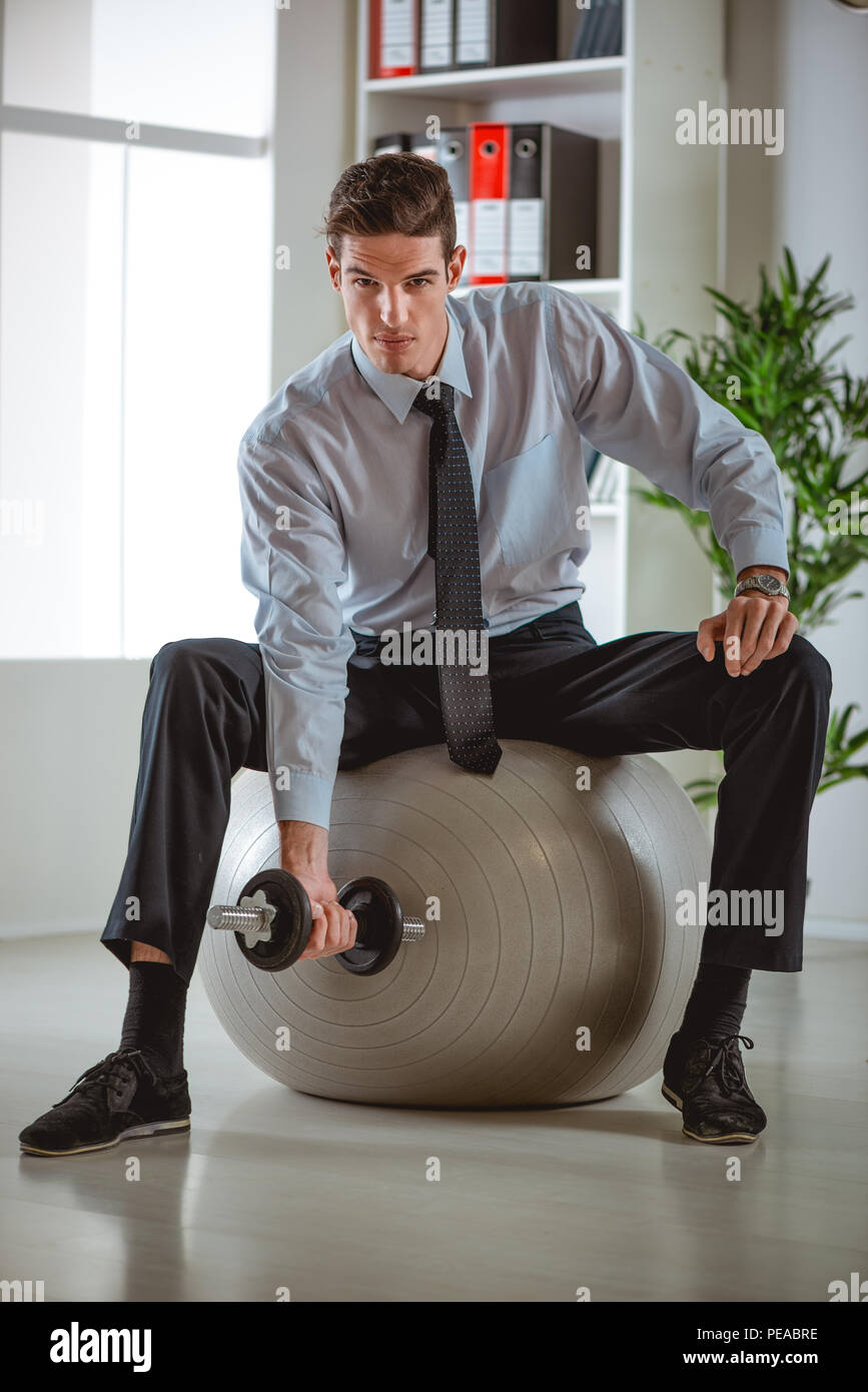 office-exercise-ball-hi-res-stock-photography-and-images-alamy
