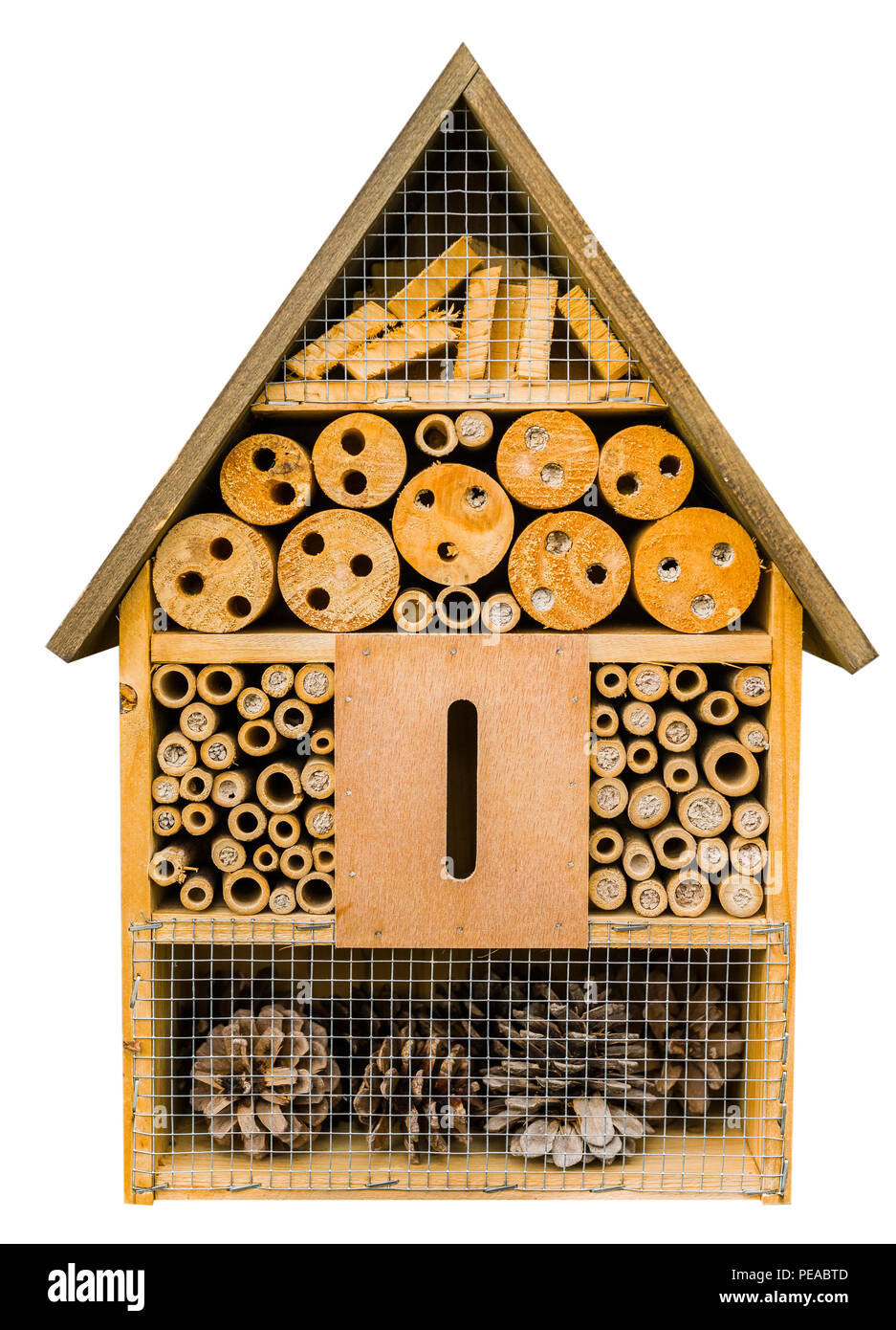 Insects hotel on white background Stock Photo