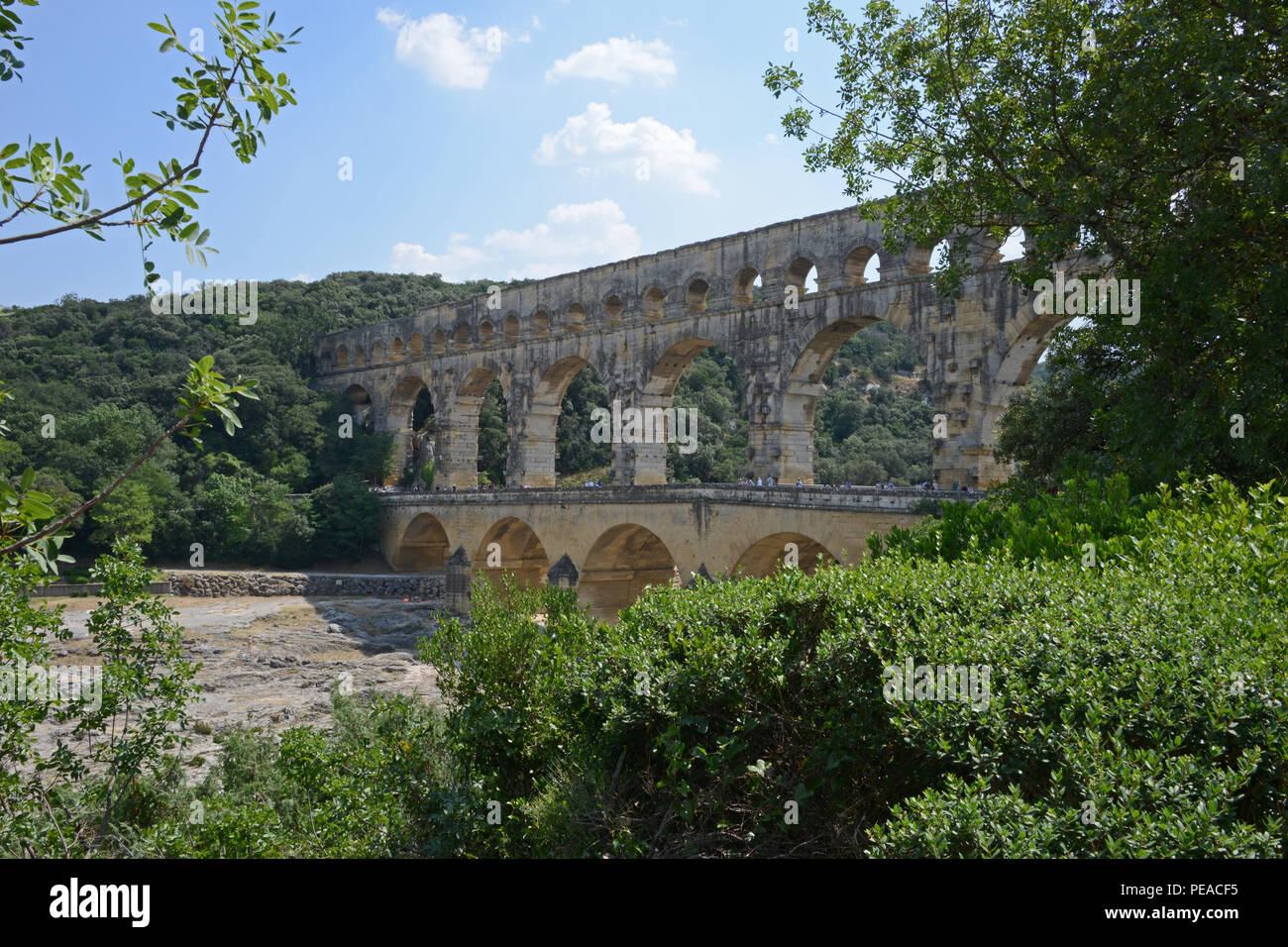 The Roman Pont du Gard, near Avignon, France Stock Photo Alamy