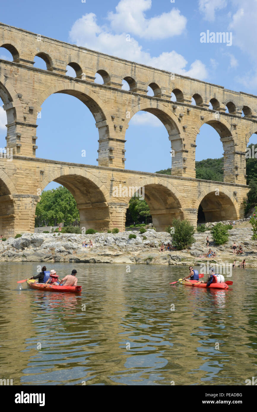 The Roman Pont du Gard, near Avignon, France Stock Photo Alamy