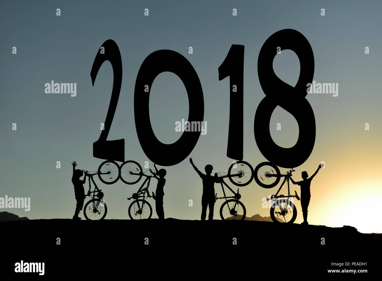 Bicycle culture of the year 2018 Stock Photo