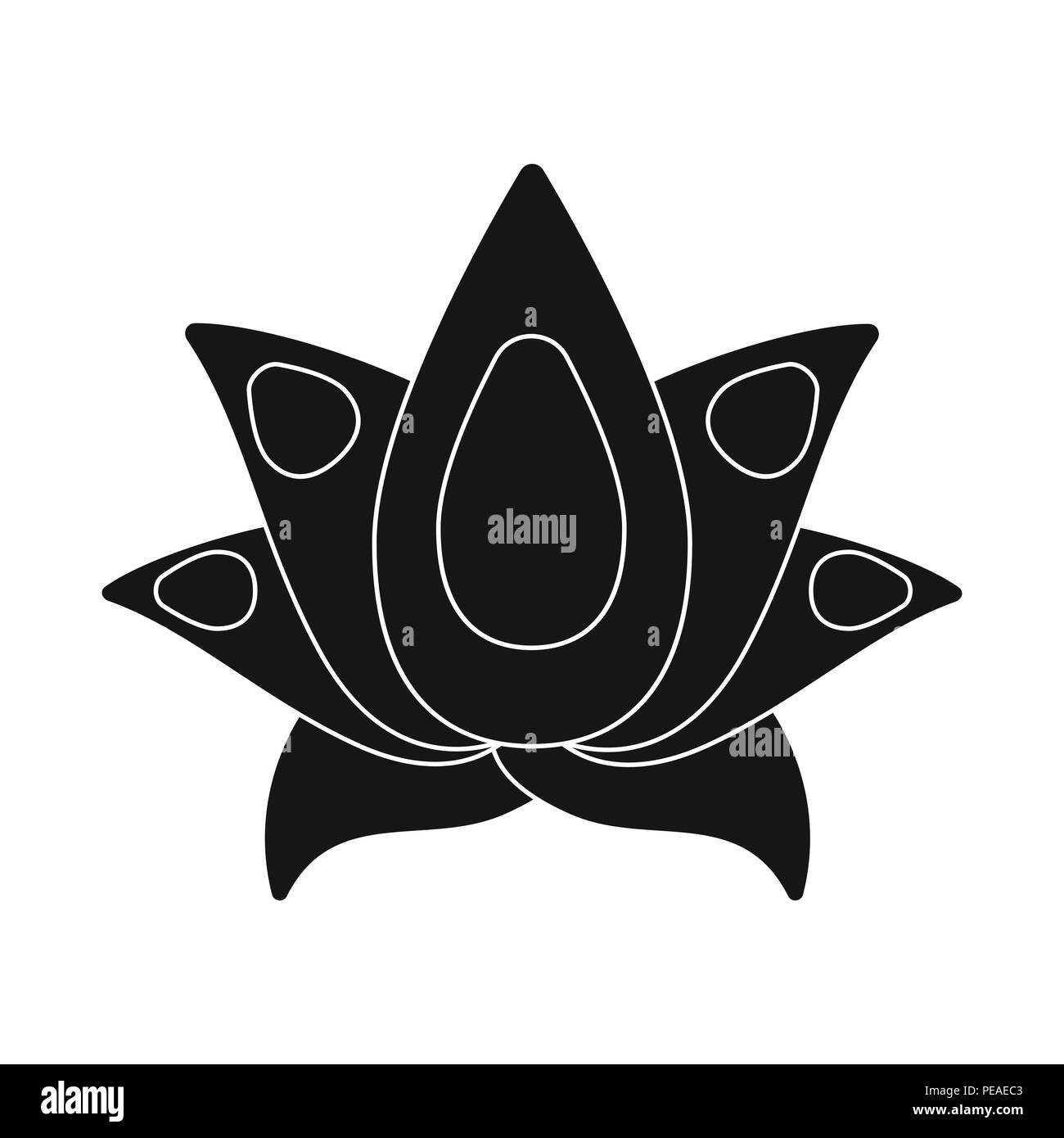 Lotus icon of vector illustration for web and mobile design Stock ...